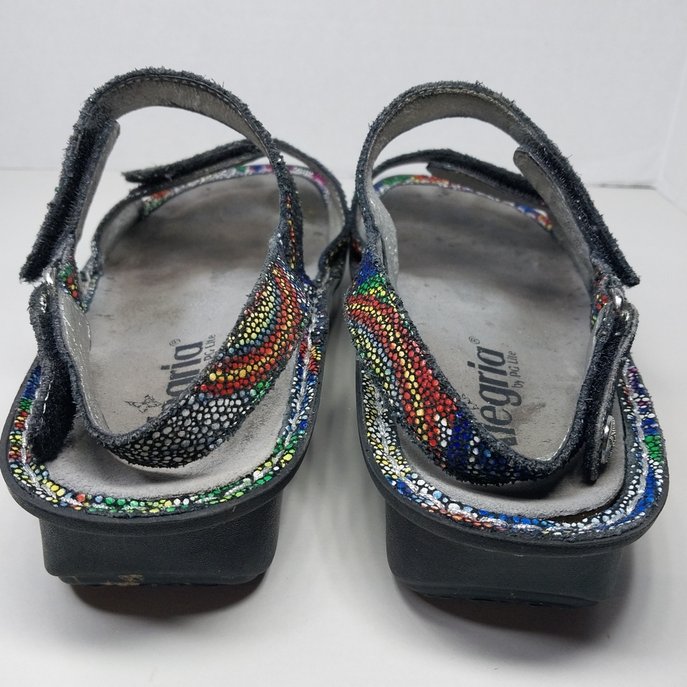 Alegria VERONA Bullseye Women EU 39 US 8.5 Multicolor Strappy Adjustable VER-387 - Picture 8 of 12